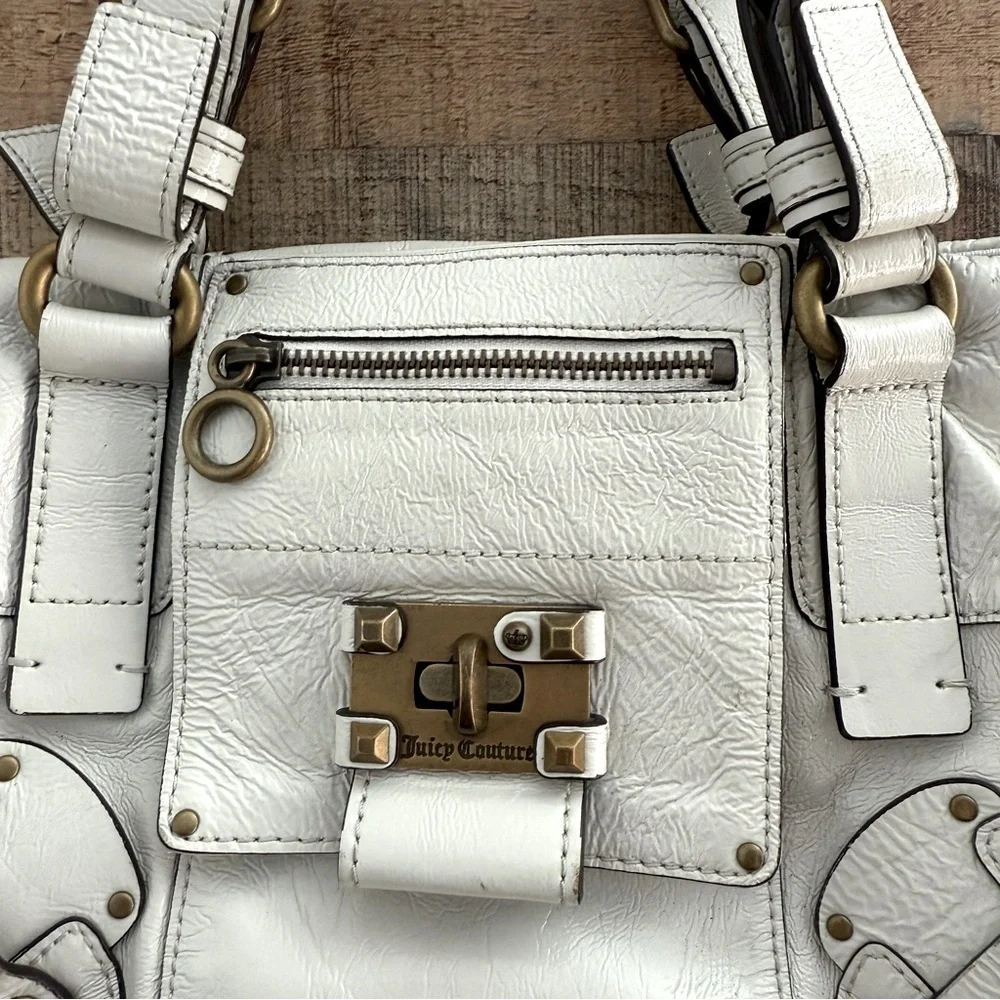 Juicy Couture Vintage Y2K Leather Satchel Bag